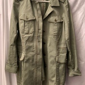 White House black market army green jacket, 14